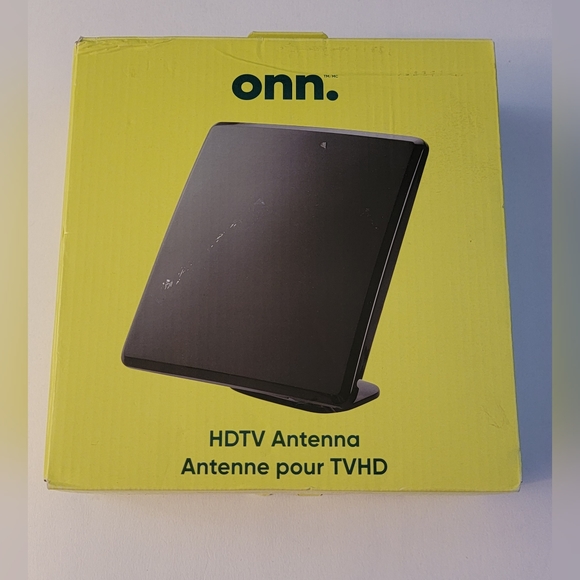 onn. VHF/UHF 4G/5G Filter Coaxial Directional Indoor 1080 HDTV Antenna, Slim - Picture 4 of 6